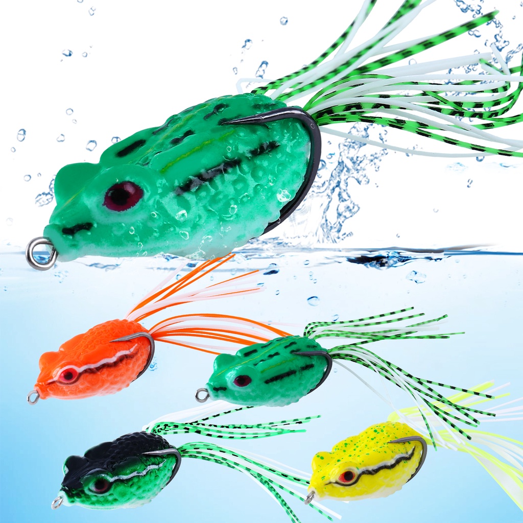 Sougayilang Frog Lure เหยื่อตกปลาร้อน เหยื่อตกปลา เบ็ดคู่ Sharp: 1