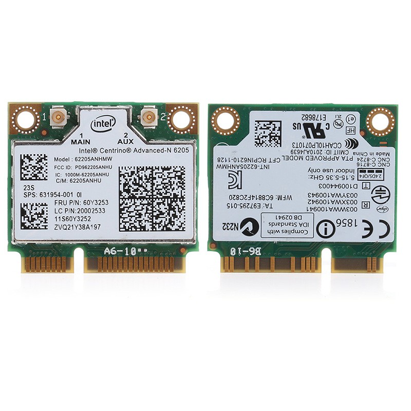 Dual Band 300 M Intel 6205 Wireless WiFi Mini PCI-E Wlan Card