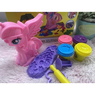 🌈พร้อมส่ง! ของเล่นเด็ก แป้งโดว์ แป้งโดว์โพนี่ เพลย์โดว์ PlayDoh แป้งโดว์หลากสี PlayDoh Pony ของเล่นเสริมพัฒนาการ