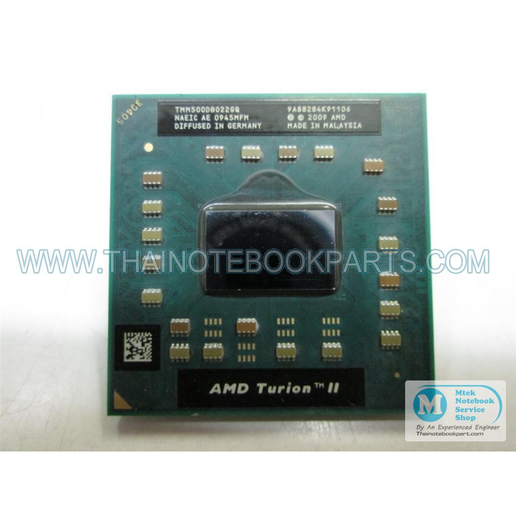 ซีพียู CPU AMD Turion II M500 ความเร็ว 2.2GHz, L2 2x512 KB, Bus 400MHz, Socket S1 - TMM500DB022GQ (ม