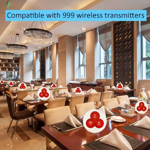Retekess T114 เพจเจอร์ไร้สาย ระบบ เครื่องเรียกคิวไร้สาย เพจเจอร์เรียกคิว แบบไร้สาย ระบบเรียกคิว 1 โฮสต์ + เครื่องรับสัญญาณ 10 ตัว สำหรับร้านอาหาร ราคา ถูกที่สุด ดีลบีเคเค แกลเลอรีภาพที่ 8
