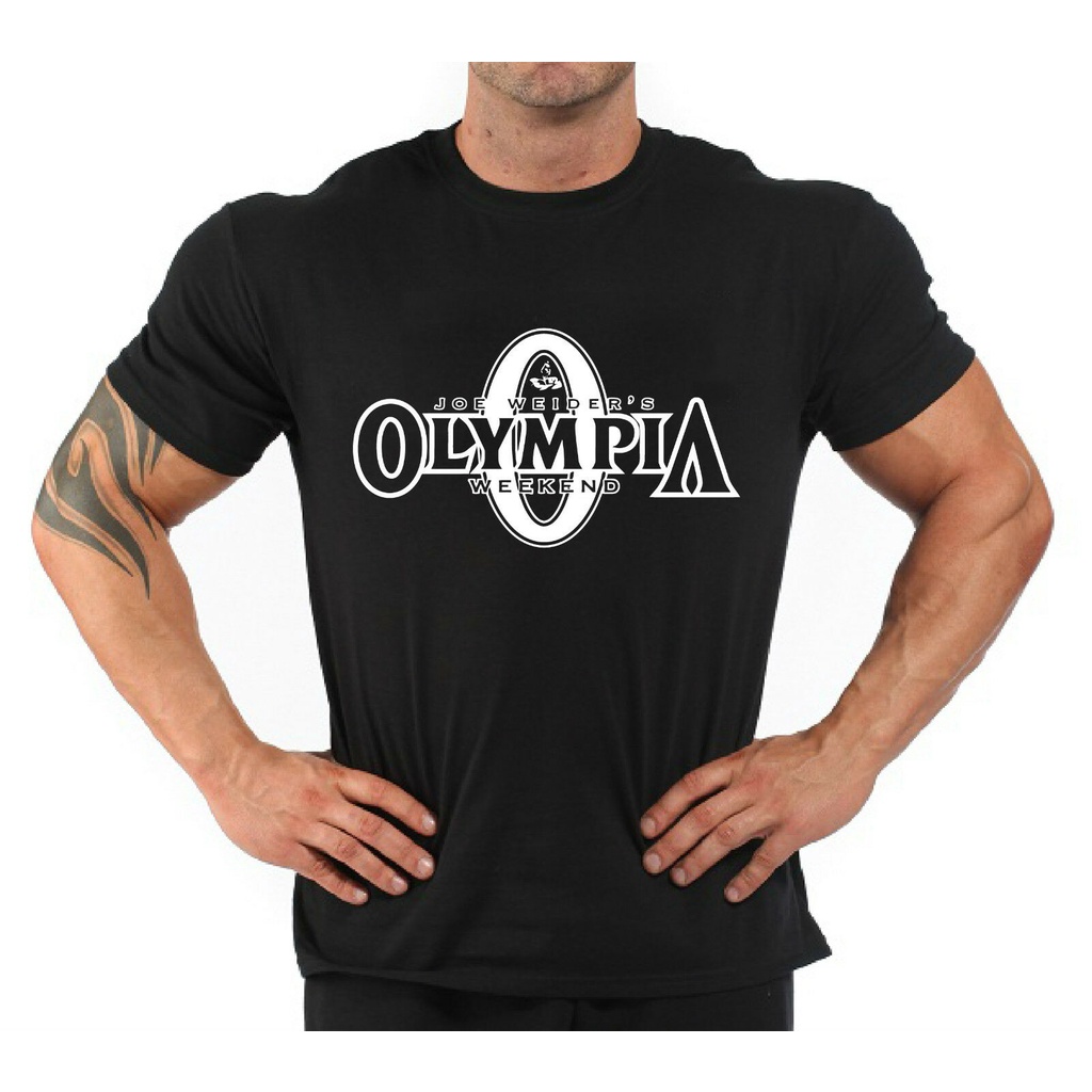 [COD]เสื้อยืดผ้าฝ้าย พิมพ์ลาย Joe Weider'S Olympia Weekend "Mr Olympia" สวมใส่สบาย สไตล์ยุโรป