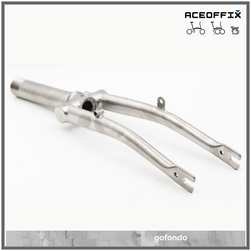 ส้อมหน้าไทเทเนียม Aceoffix สําหรับจักรยานพับ 3sixty Pikes Trifold