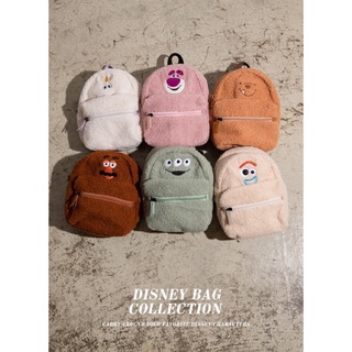 🌟Gracegift x Disney 🎒 กระเป๋าเป้ดิสนีย์ Toy Story กระเป๋าสะพายหลัง กระเป๋าเด็ก ขนนุ่มนิ่ม