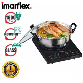 อิมาร์เฟล็กซ์ เตาแผ่นความร้อนไฟฟ้า 1600W. รุ่น IF-462 IMARFLEX ELECTRIC HOT PLATE MODEL IF-462