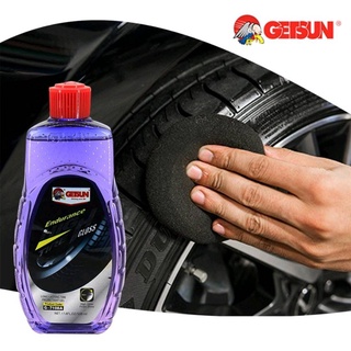 GETSUN TIRE GET เจลเคลือบเงาและรักษายาง สูตรพิเศษ เคลือบเงายางดำ เนื้อเจล ดำเงา ติดทนนาน ขนาด 500ml.