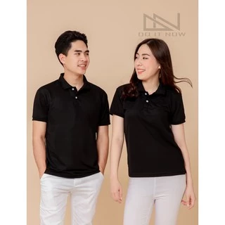 เสื้อโปโลแขนจั๊ม 🔥สีดำ🔥 (หญิง) By Doitnow สินค้าคุณภาพ จากแห่งผลิตโดยตรง!!