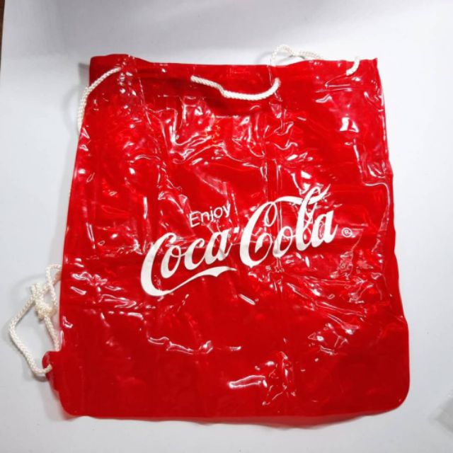 ของสะสมโค้ก กระเป๋าเป่าลมหูรูด Coca-Cola