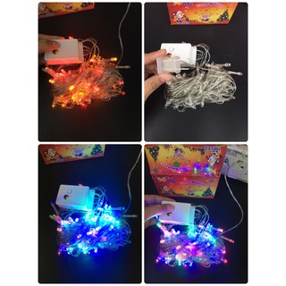 Christmas LED FLASH LIGHT ไฟกระพริบ LED กันน้ำ RGB เปลี่ยนสี ได้ 7 สี สายยาว 8 เมตร