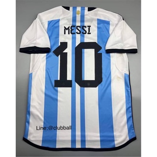 (aaa)เสื้อฟุตบอล Argentina Home 2022/2023+MESSI 10