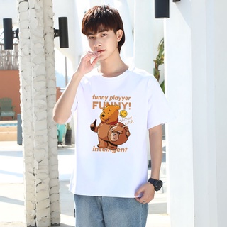 BK-407-SHORT 7สี // เสื้อยืดแฟชั่น เสื้อยืดสกรีนลาย เสื้อยืดคอกลม รุ่นใหม่