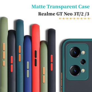 เคสโทรศัพท์มือถือ ซิลิโคนนิ่ม ใส ผิวด้าน กันกระแทก กันรอยกล้อง สําหรับ Realme GT Neo 3T 2 3 Neo3T Neo3 Neo2