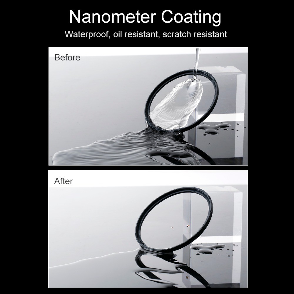 K&F Nano-X UV Filter ฟิลเตอร์เลนส์ป้องรอยขีดข่วนและละอองน้ำ ฟิลเตอร์ เลนส์ ฟิลเตอร์กล้อง