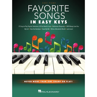 FAVORITE SONGS – IN EASY KEYS Never More Than One Sharp or Flat! (HL00369092)(Pop)