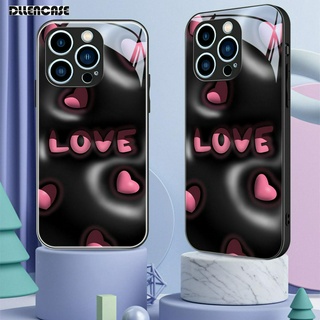 Dllencase เคสกระจกนิรภัย ป้องกันกล้อง สําหรับ iPhone 14 Pro Max 14 Plus 13 12 11 D098