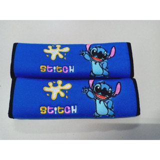 ‼️พร้อมส่ง‼️ที่หุ้มเบลล์ หุ้มเข็มขัดนิรภัยในรถยนต์ลายสติช Stitch