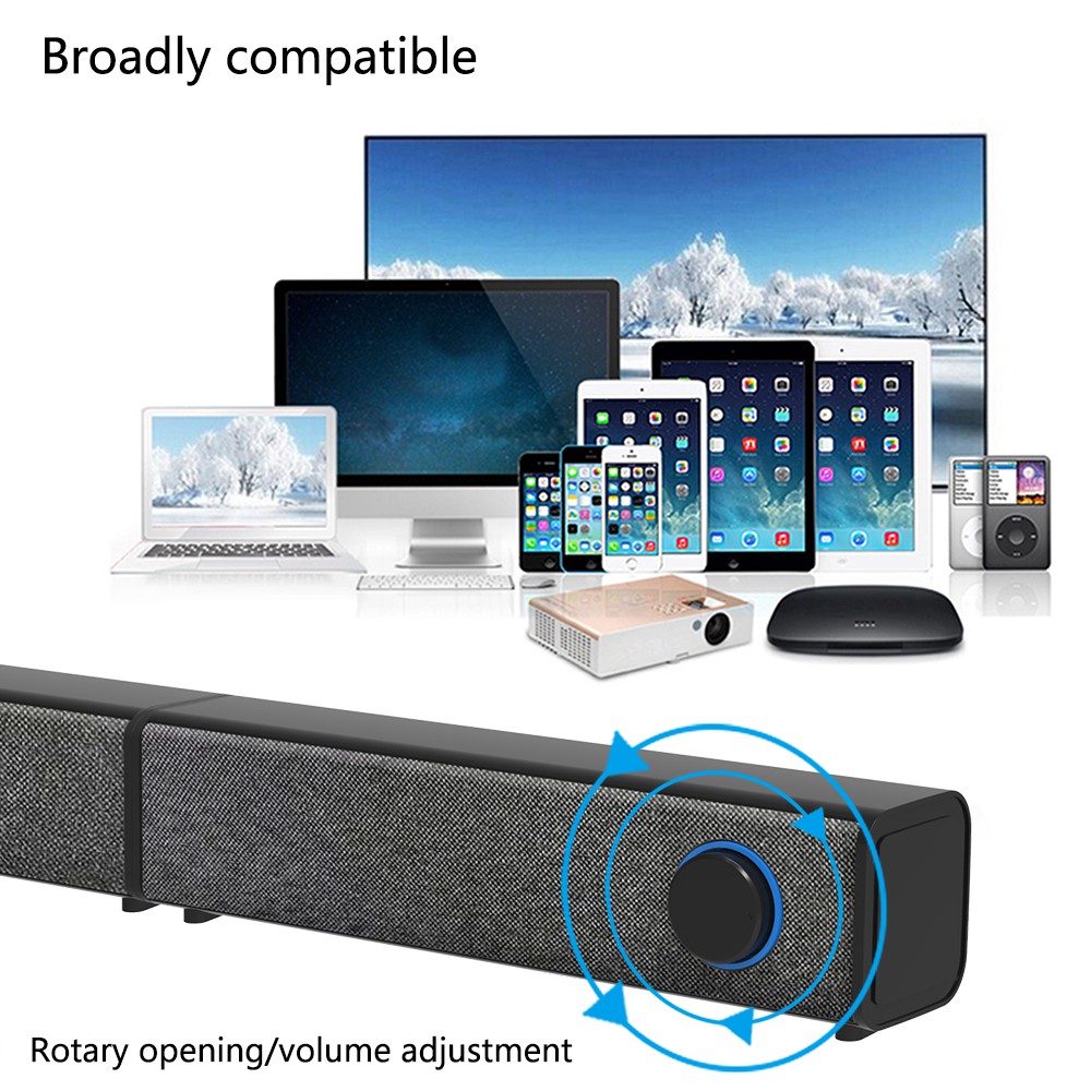 Detachable Soundbar Dual Connection Methods for TVComputerDesktop ...