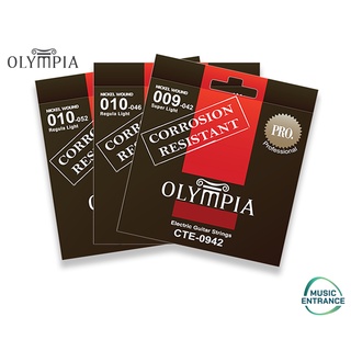 Olympia CTE Series สายกีต้าร์ไฟฟ้า Coated Electric Nickle Wound เบอร์ 9 10 11 สายกีตาร์ CTE0942 CTE1046 CTE1052 CTE1152