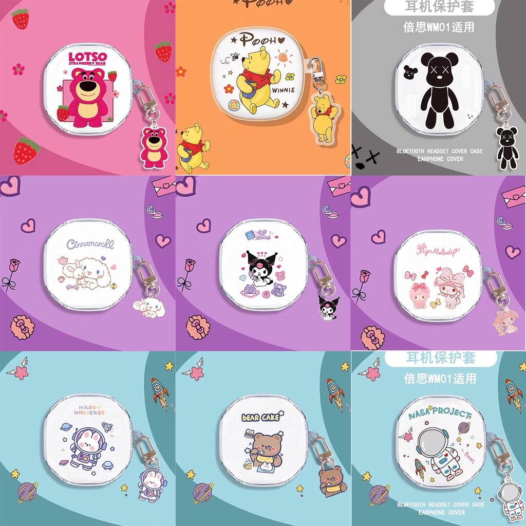 【ส่งจากไทย 】เคส สำหรับ Baseus Wm01 Case TPU เคสนิ่ม เคสใส เคสการ์ตูนน่ารัก Case Wm01 เคสหูฟังบลูทูธม