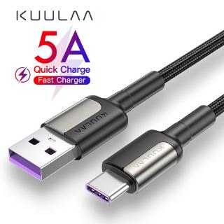 Kuulaa สายชาร์จ USB Type-C 5 แอมป์ สำหรับโทรศัพท์ HUAWEI Mate 20 Pro Mate 30 Pro P30 Pro P40 Pro