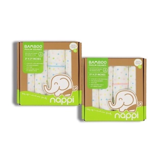 ผ้าอ้อมสาลูใยไผ่เด็กแรกเกิด Nappi Baby ขนาด 27x27 นิ้ว