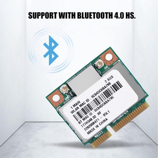 Dual Band 2.4G/5Ghz AR5B22 เครือข่าย 300Mbps Bluetooth 4.0 WIFI Mini PCI-E การ์ดเครือข่ายไร้สาย