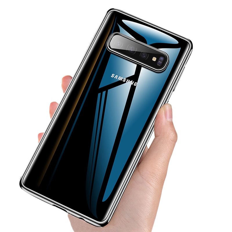 สําหรับ Samsung Galaxy S10 S10 Plus S9 S9Plus S8 S8Plus S7 S7edge S10e S20 S21 บางโปร่งใสซิลิโคนนุ่มกันกระแทกฝาครอบ