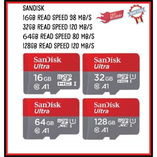 SanDisk/ Samsung Memory Card Ultra A1 32GB /64GB/128GB Card MicroSD Memory Card