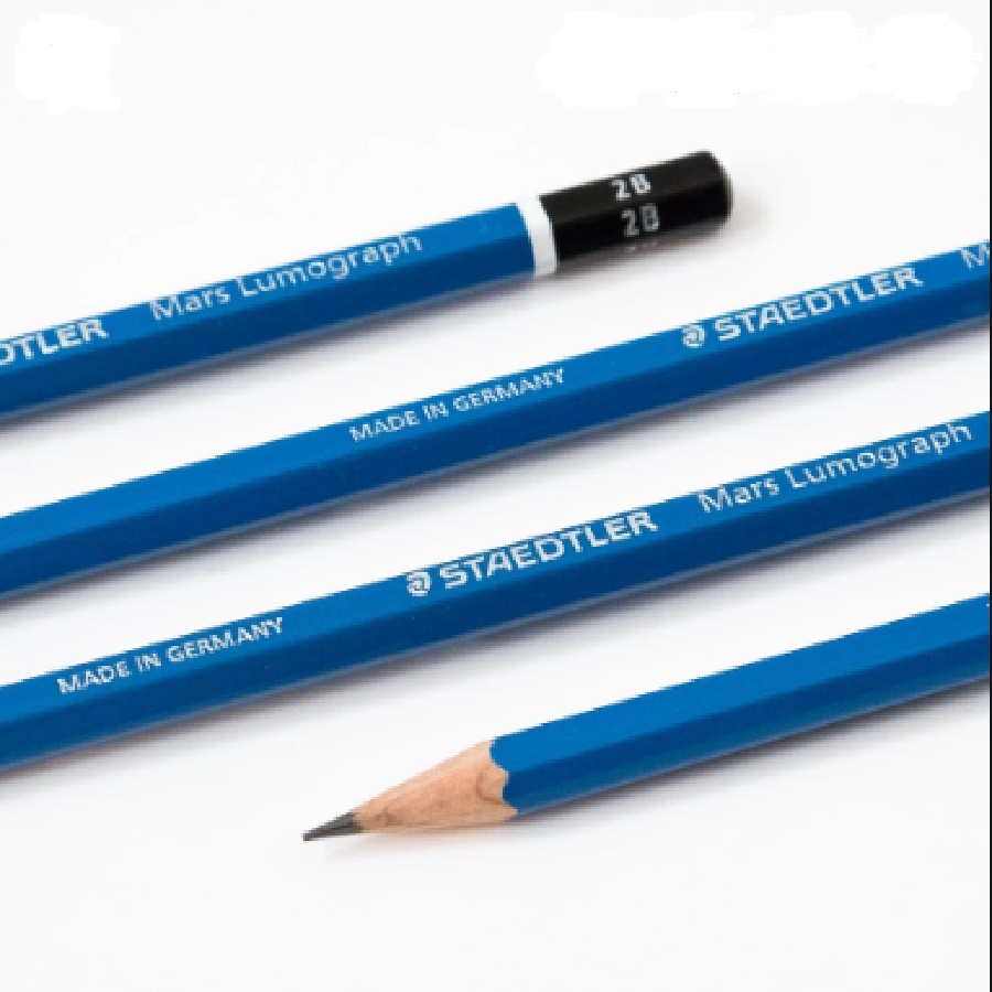 ดินสอ Staedtler 2B Lumograph / ดินสอ Staedtler Mars Lumograph ดินสอ 2B / Staedtler Mars Lumograph