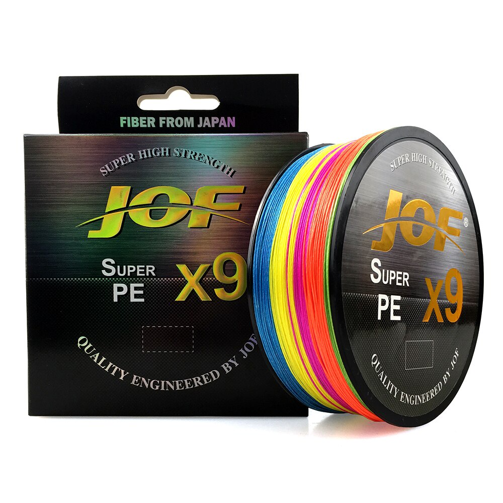 JOF X9 Strong 500M 300M 9 Strand สาน PE สายถัก Multifilament 20LB 24LB 35LB 40LB 50LB 65LB 80LB