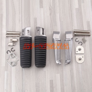 Motorcycle Front Rear Footrests Foot Pegs For Yamaha XJR400 XJR1300 FZ1 FZ6S FZ600 XJ600S FZ400 FZ1000 XJR1200 FZ6