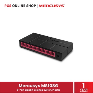 Mercusys MS108G (สวิตซ์) 8-Port Gigabit Desktop Switch, Plastic