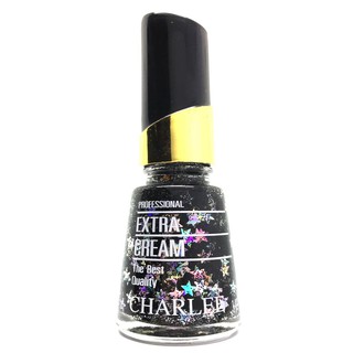 Charlee Nail Polish ยาทาเล็บชาลี 15 ml. สีกากเพชร (รูปดาว) เบอร์ 139