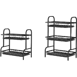 MILI🇹🇭 ครัว ที่คว่ำจาน 3 ชั้น/2 ชั้น สแตนเลสอย่างหนา ขยายพื้นที่จัดเก็บ ความจุขนาดใหญ่ เครื่องมือทำอาหาร เครื่องครัว ของกระจุกกระจิก การจัดเก็บ ชั้นวางเอนกประสงค์ ออแกไนเซอร์จัดเก็บของที่บ้าน