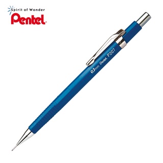 Pentel ดินสอกด เพนเทล ขนาด 0.7mm P207 ด้ามสีน้ำเงิน