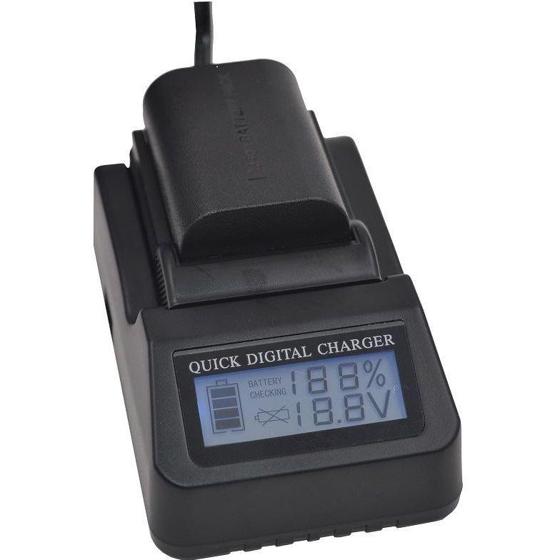 แท่นชาร์จแบตกล้องมีจอ LCD แสดงสถานะแบต Digital LCD Camera Charger For NB-2LH  for Canon EOS 350D 400