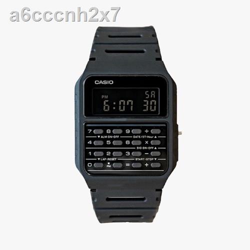 ⊕Casio นาฬิกาข้อมือผู้ชาย/ผู้หญิง สายเรซิ่น รุ่น CA-53,CA-53WF,CA-53WF-1B,CA-53WF-2B,CA-53WF-3B,CA-5