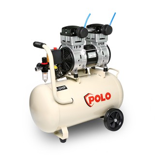 POLO Oil Free Air Compressor รุ่น OFS15001-50 กำลังมอเตอร์ 2 แรงม้า (1491 วัตต์) ขนาดถัง 50 ลิตรแรงดันสูงสุด 8 บาร์