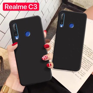 Case TPU เคสเรียวมี่้ Realme C3 เคสซิลิโคน เคสนิ่ม สวยและบางมาก เคสสีดํา เคสมือถือ สินค้าพร้อมส่ง