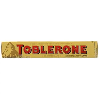 ทอปเบอโรนช็อกโกแลตนม 100กรัม Toblerone Milk Chocolate 100g.