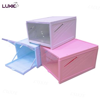 LUXIE H633PK ชั้นเก็บรองเท้า ที่เก็บรองเท้า กล่องใส่รองเท้า …