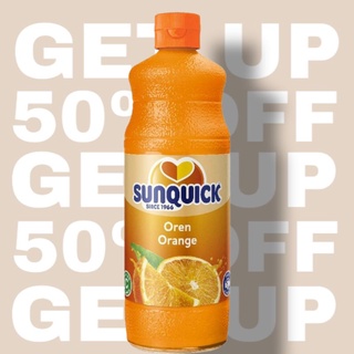 ลดราคา🔥 น้ำส้ม ซันควิก (SUNQUICK) สูตร Orange ปริมาณ 840 ml.