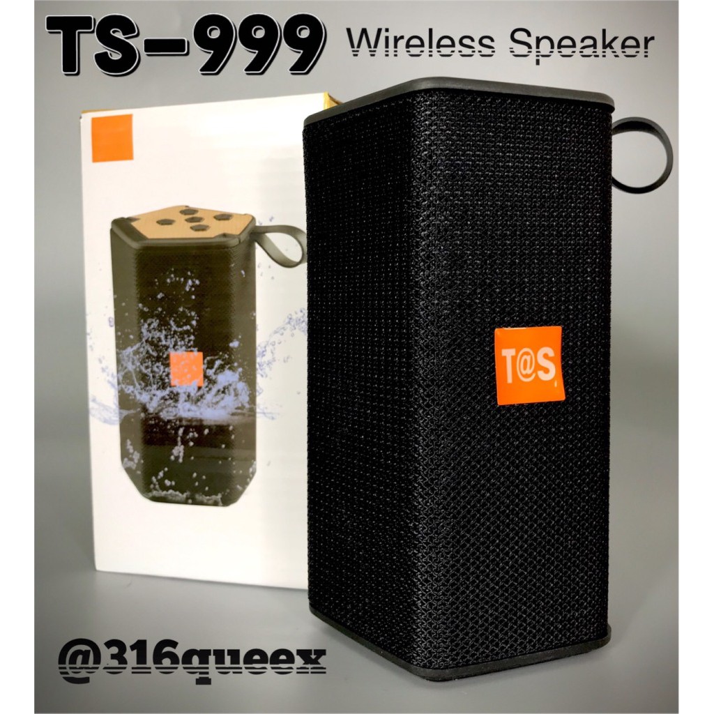 ลำโพงบลูทูธไร้สาย รุ่นTS999ลำโพงเสียงดีเสียงดังกระหึ่ม สีสันสดใสตรงปก(รองรับ,บลูทูธ,USB,การ์ดTF,วิทย
