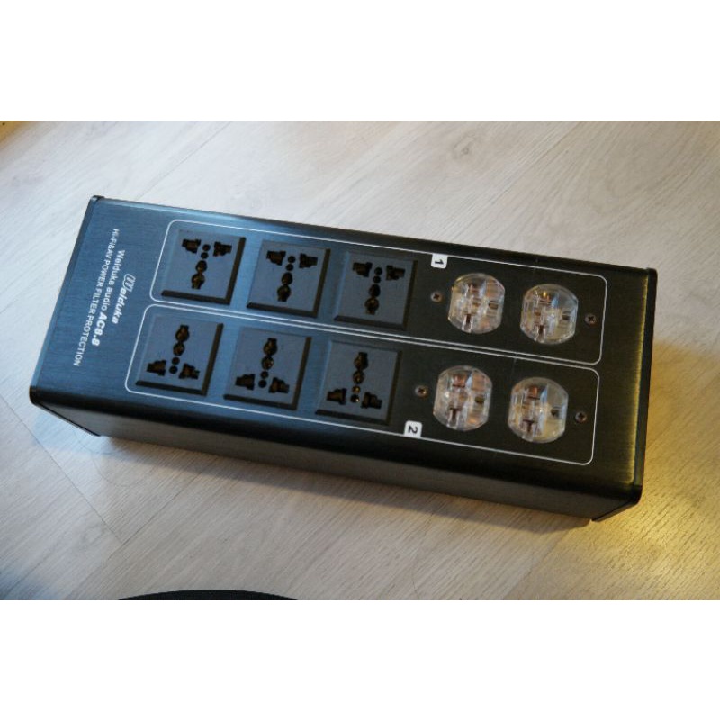 Weiduka ac8.8 ปลั๊กกรองไฟ8ช่องพร้อมโวล์/แอมป์มิเตอร์