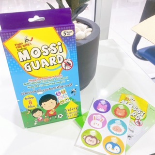 ลายการ์ตูน MOSSI GUARD มอซซี่การ์ด แผ่นแปะกันยุง ปลอดภัย สกัดจากธรรมชาติ กล่องละ 60 ชิ้น