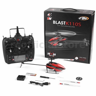 เฮลิคอปเตอร์บังคับ XK K110S 6CH Brushless 3D6G โหมด RTF 2 เข้ากันได้กับ FUTABA S-FHSS