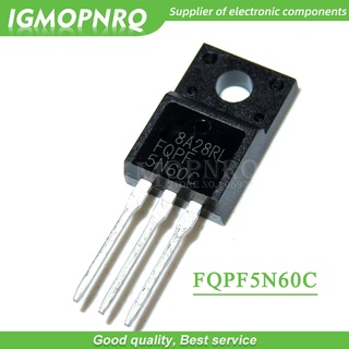 มอสเฟต FQPF5N60C 5N60C 5N60 N-CH 600V 4.5A TO-220F 10 ชิ้น