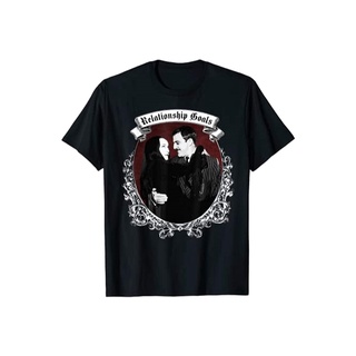 Addams เสื้อครอบครัว ลาย Gomez and Morticia สุดฮา ของขวัญวันฮาโลวีน สําหรับครอบครัวS-5XL