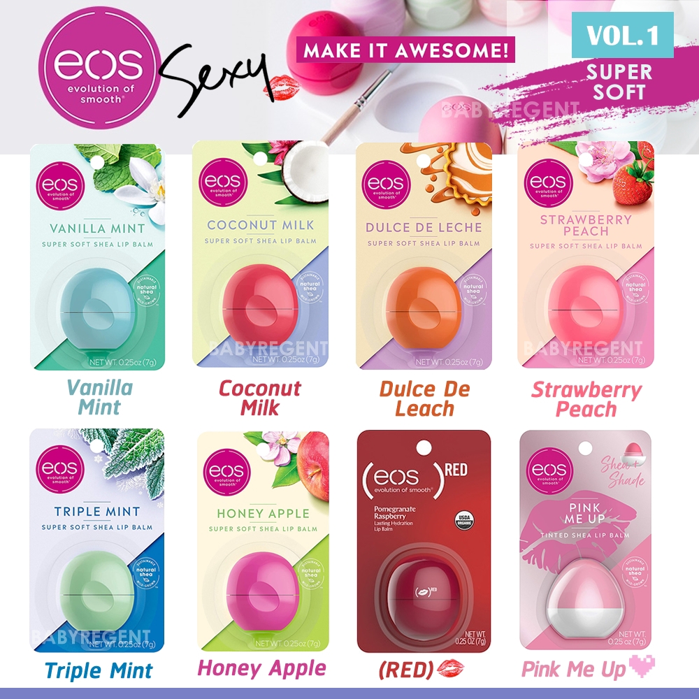 [USA] ของใหม่ EOS Super Soft Shea Lip Balm ลิปบาล์ม ลิป รูปไข่ ปากชุ่มชื้น ริมฝีปากให้เนียนนุ่ม