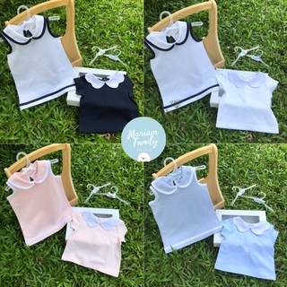 เสื้อยืด เดรส เด็กผู้หญิง คอปกดอกไม้ T-shirt Dress Baby Girl Collar แรกเกิด ถึง หนึ่งขวบ Mariam Family